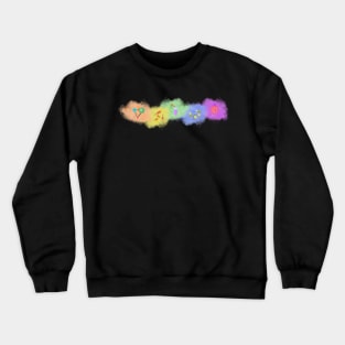 Microbiology Rainbow Science Icons Crewneck Sweatshirt